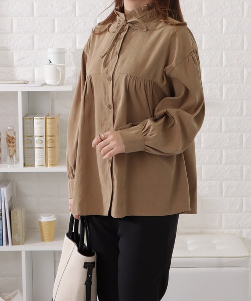 Lace Ladies（レースレディース） ブラウス シャツ フリルスタンド