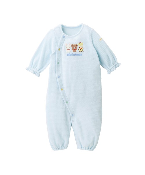 MIKI HOUSE（ミキハウス） ベビー服 ロンパース 無撚糸パイルどうぶつ