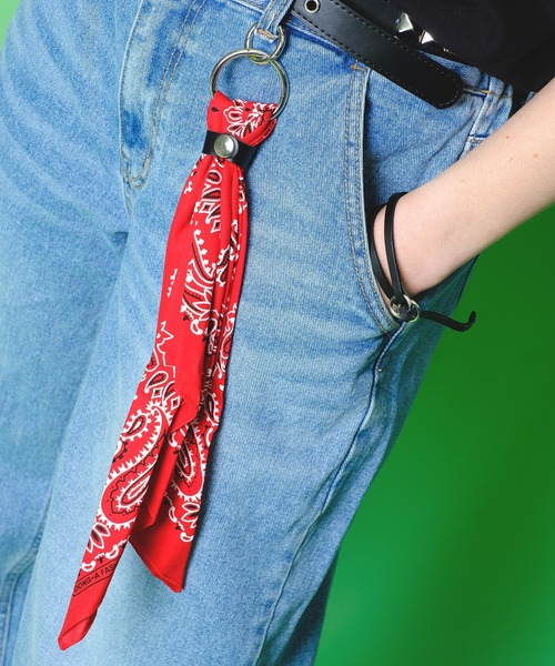 キーホルダー an meets zakka バンダナキーリングアクセサリー