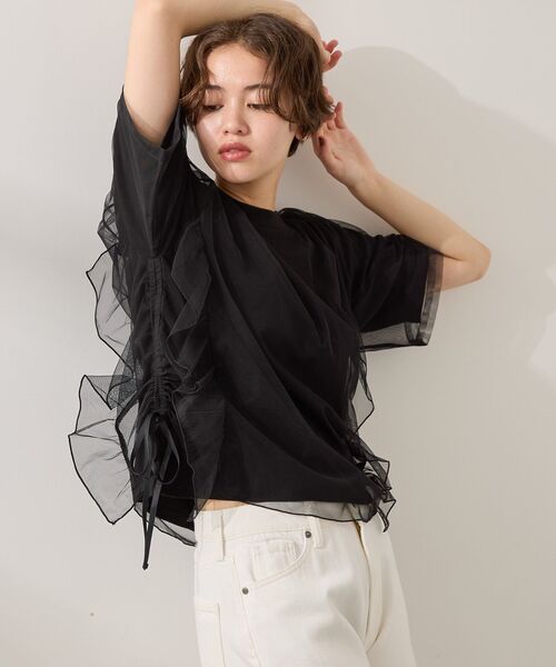 AMERICAN HOLIC（アメリカンホリック） tシャツ チュールレイヤード