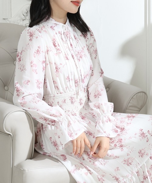 Lace Ladies（レースレディース） ワンピース 花柄 ウエスト