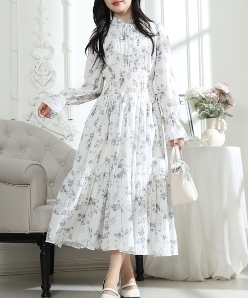 Lace Ladies（レースレディース） ワンピース 花柄 ウエスト