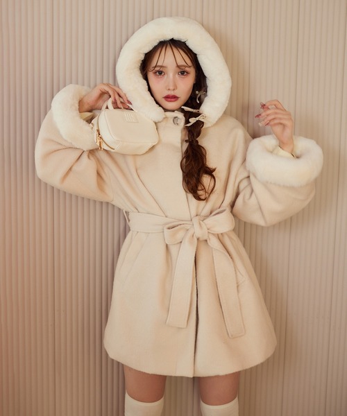 one after another NICE CLAUP コート アウター フーディーミドル