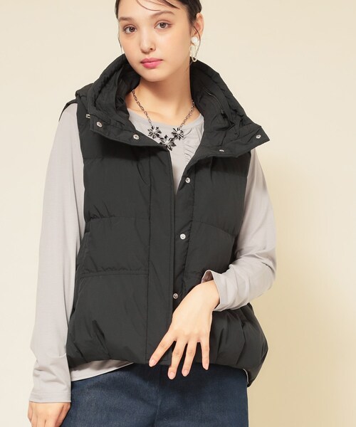 SunaUna（スーナウーナ） ダウンベスト ベスト 「フード付き／2色展開