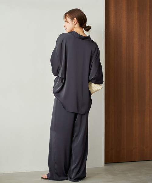 plage（プラージュ） ブラウス シャツ dull satin dolman ブラウス