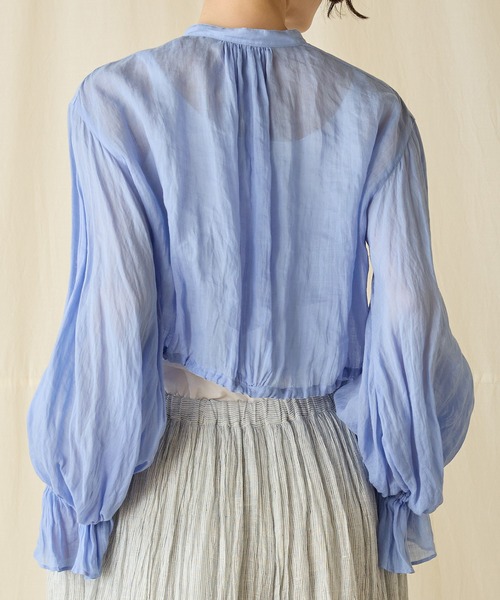 suzuki takayuki（スズキタカユキ） ブラウス シャツ bishop-sleeve