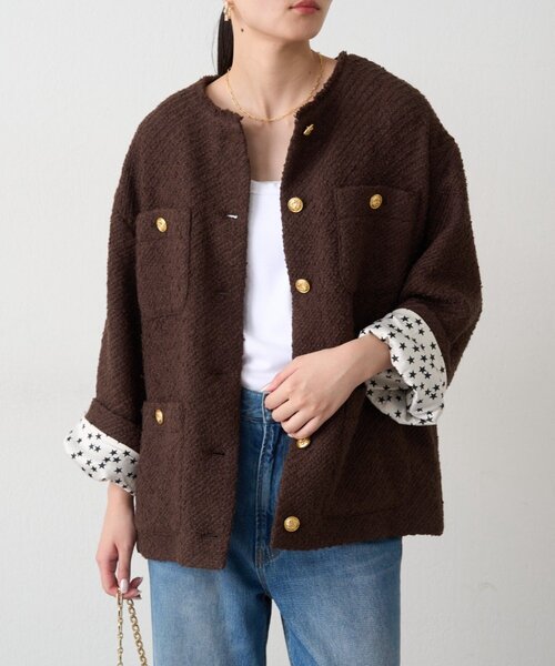 Loungedress（ラウンジドレス） ジャケット ノーカラージャケット