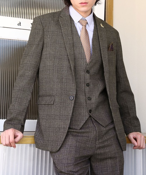 Cloudstyle セットアップ 「Cloudstyle」グレンチェック スリーピース