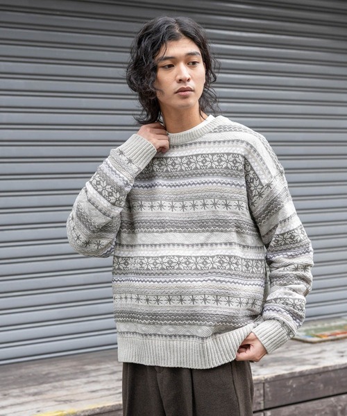 RAGEBLUE（レイジブルー） セーター ニット FAIR ISLE PATTERN MALL