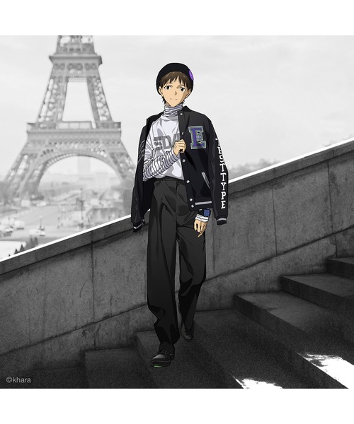 RADIO EVA スタジャン RADIO EVA 862 EVANGELION BASEBALL JACKET