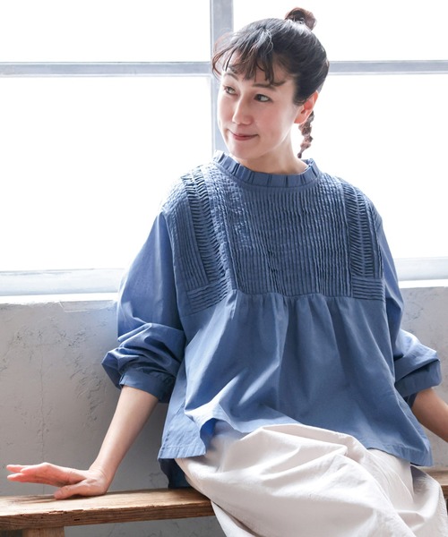 soulberry（ソウルベリー） ブラウス シャツ みずいろ屋根のブラウス