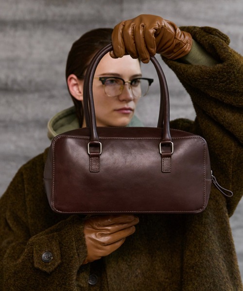 soerte ハンドバッグ Square Utility Leather Bag / スクエアレザー