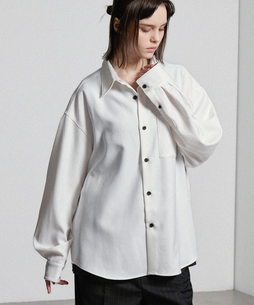 CIYOT シャツ 「CIYOT-シヨウト-」ラスターレスウールライクオーバー