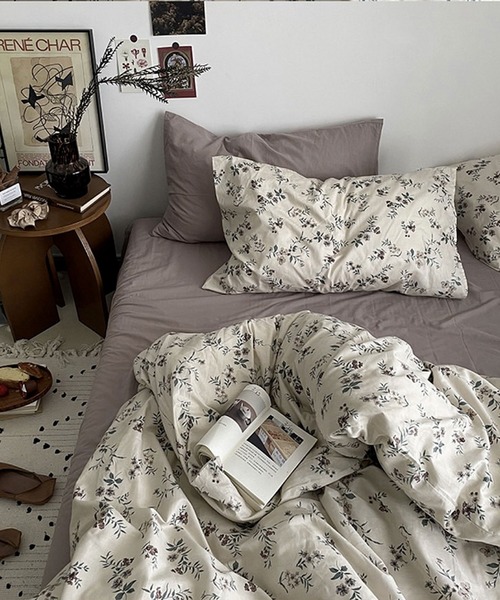 ベッド 寝具 「 ammy. / エイミードット 」 花柄 カバー 枕カバー 4点