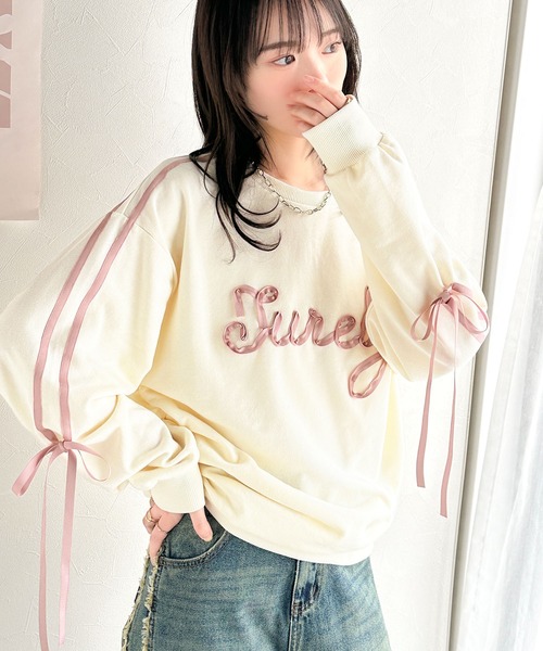 mily bilet トレーナー スウェット 「mily bilet」気分上がるサテン