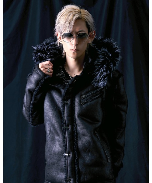 FUGA ブルゾン アウター 「FUGA/フーガ」ファー付きムートンN2B