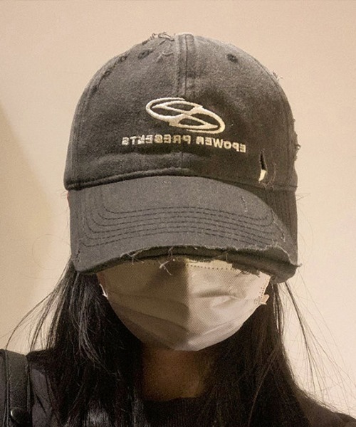 完売 BABYL ダメージキャップ ブラック 56-60cm 完売 BABYL ダメージ