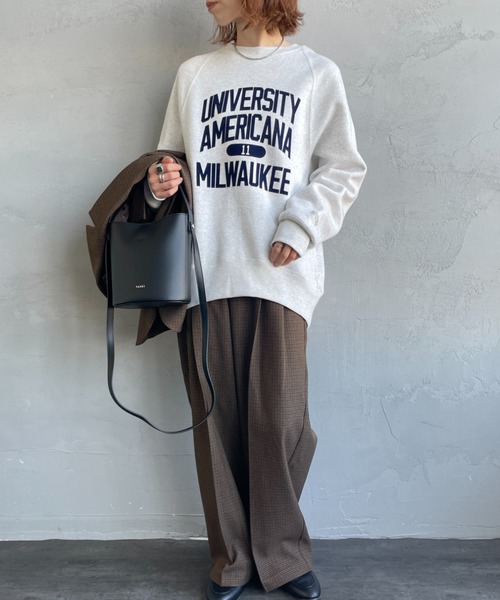 AMERICANA（アメリカーナ） トレーナー スウェット ボリュームスリーブ