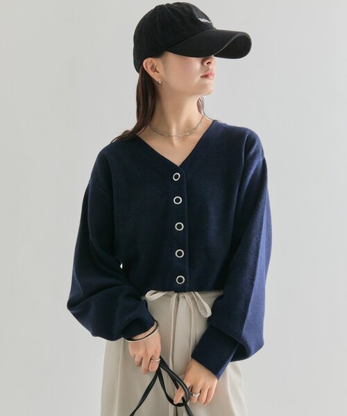 mystic（ミスティック） カーディガン 「5色展開」Vボタンカーディガン