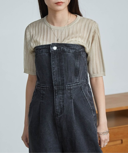 RANAN（ラナン） サロペット オーバーオール 2WAYデニムベアサロペット