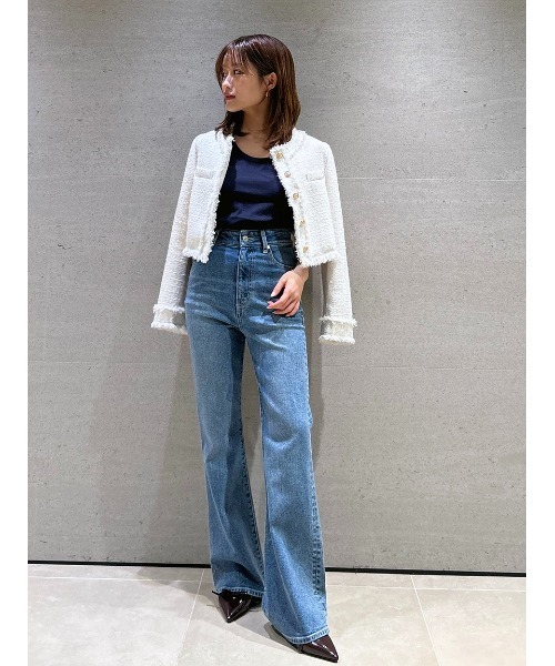 SNIDEL（スナイデル） ジャケット ノーカラージャケット ツイード