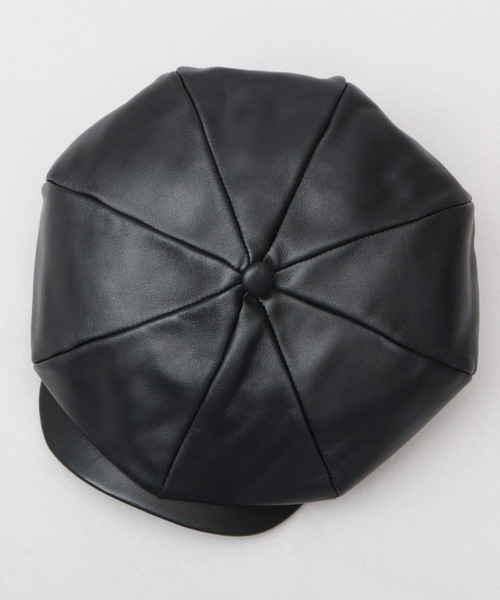 ReqHatter（レックハッター） 帽子 キャスケット 本革 ラムレザー（羊