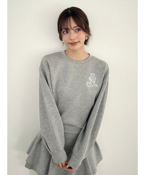 SNIDEL（スナイデル） トレーナー スウェット ボンディングロゴ