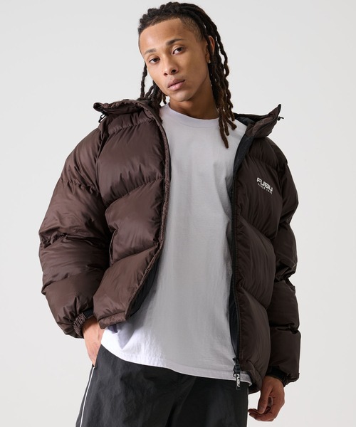 FUBU（フブ） ダウンジャケット ダウン ブランド ロゴ プリント 長袖