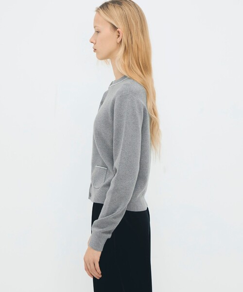 CABaN（キャバン） カーディガン コットンカシミヤ パールポケット