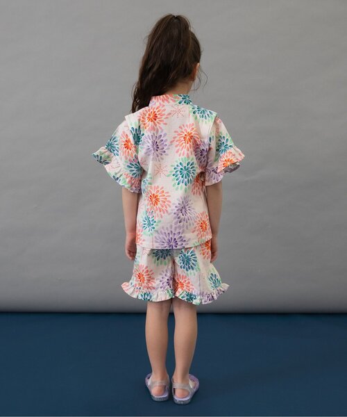 BREEZE（ブリーズ） 浴衣 「すっぽり着られる」フリル甚平_ジュニア