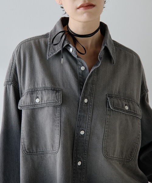 Whim Gazette（ウィム ガゼット） ブラウス シャツ デニムシャツ