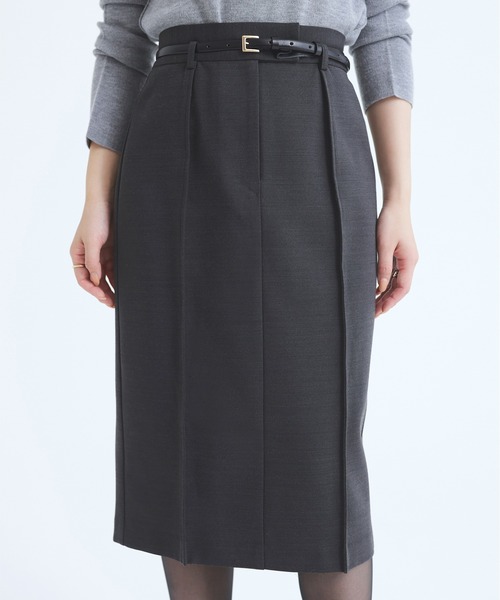 anuans（アニュアンス） ベルト プレーンナローベルト レディース