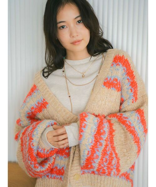 Ungrid（アングリッド） カーディガン ローゲージラメニット