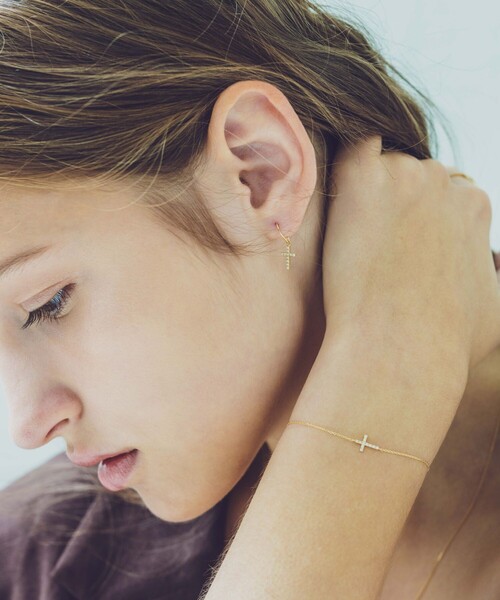 ete（エテ） ブレスレット K18YG クロス ダイヤモンド ブレスレット