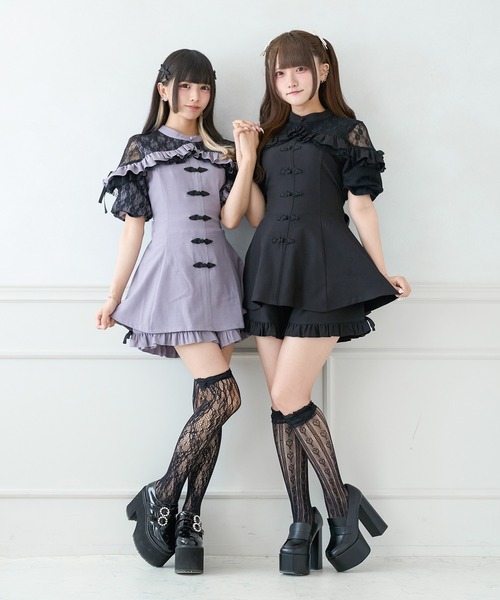 Palelfy ボレロ風チャイナコンビネゾン Palelfy ボレロ風チャイナ