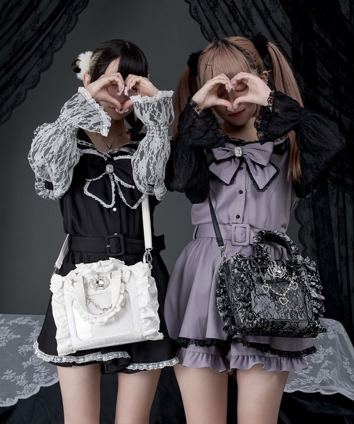 Pal elfy ショルダーバッグ バッグ オーロラレースミニ姫痛バ/地雷系