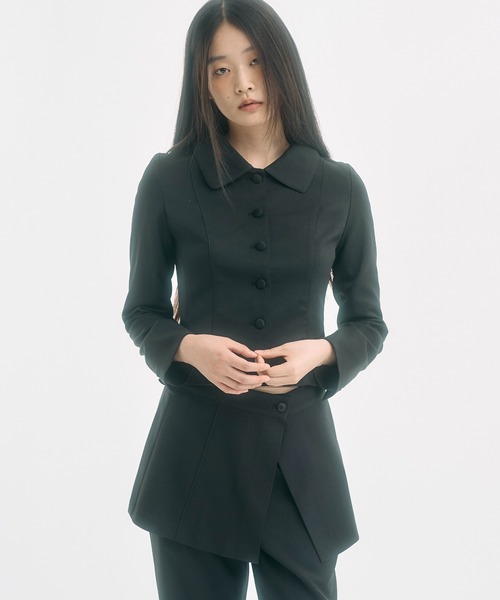 FEKETE（フェケテ） コート アウター round collar jacket / ラウンド