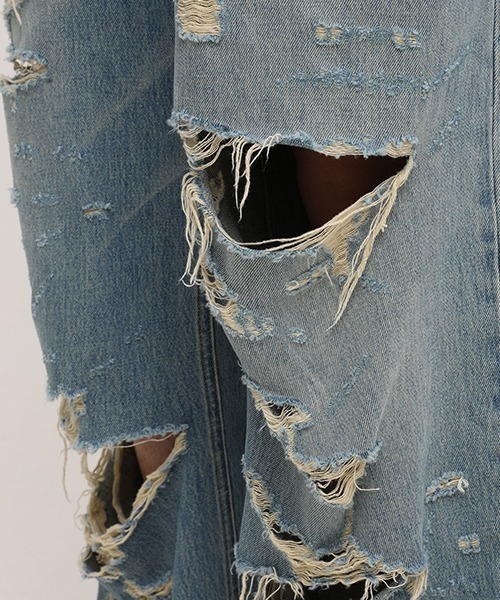 MASONPRINCE ジーンズ ハードダメージ加工デニムパンツ NZK6075 メンズ