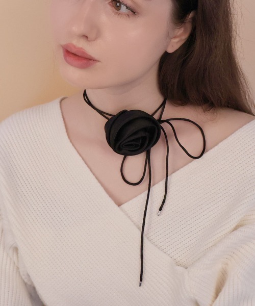 CEMO NEMO（セモネモ） チョーカー ローズ チョーカーネックレス