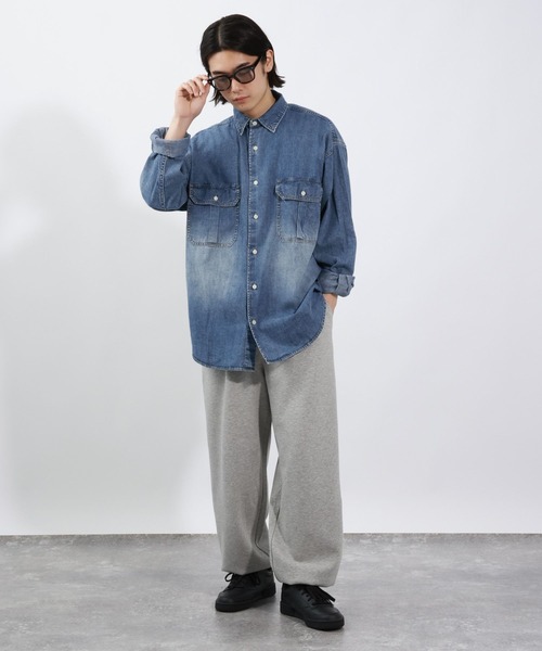 BAYFLOW（ベイフロー） シャツ ライトデニムシャツ メンズ : ZOZOTOWN