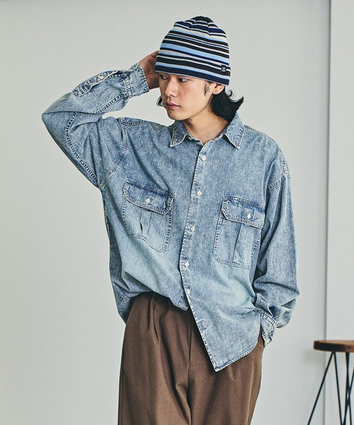 BAYFLOW（ベイフロー） シャツ ライトデニムシャツ メンズ : ZOZOTOWN