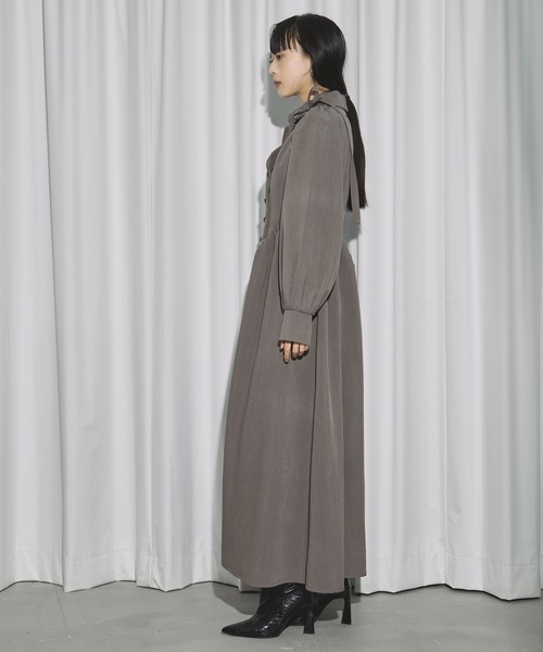 Ezick ワンピース 2way code neck トレンチデザインワンピース