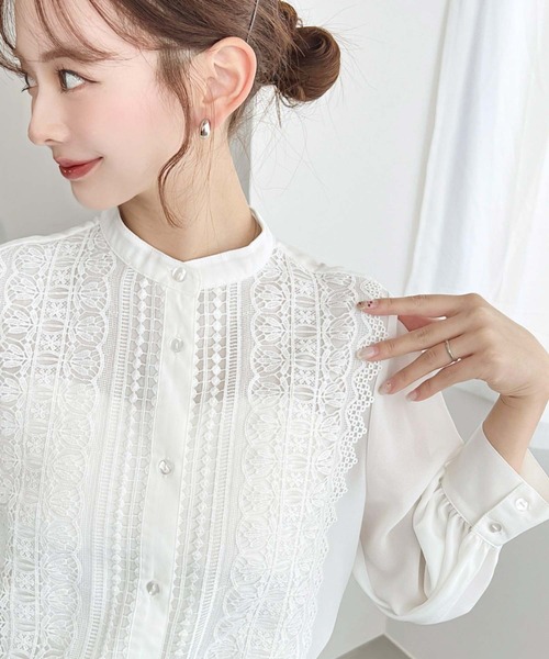 moment+ ブラウス シャツ 「累計販売枚数4万枚突破！」シフォンジョー