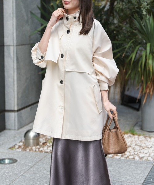 sakishimatokyo トレンチコート コート 「新色追加」ミドル丈 フレア