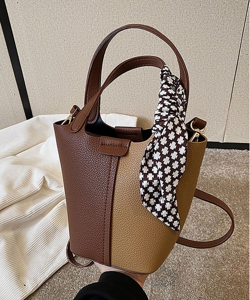 ショルダーバッグ バッグ 2wayバイカラーショルダーバッグ