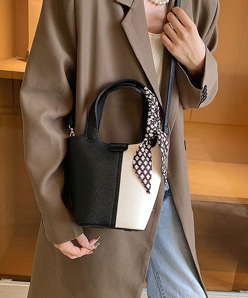 ショルダーバッグ バッグ 2wayバイカラーショルダーバッグ