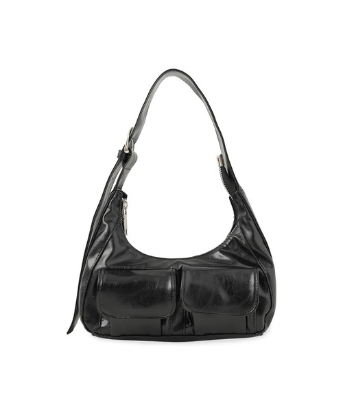 Ada. ショルダーバッグ バッグ アウトポケット フェイクレザー