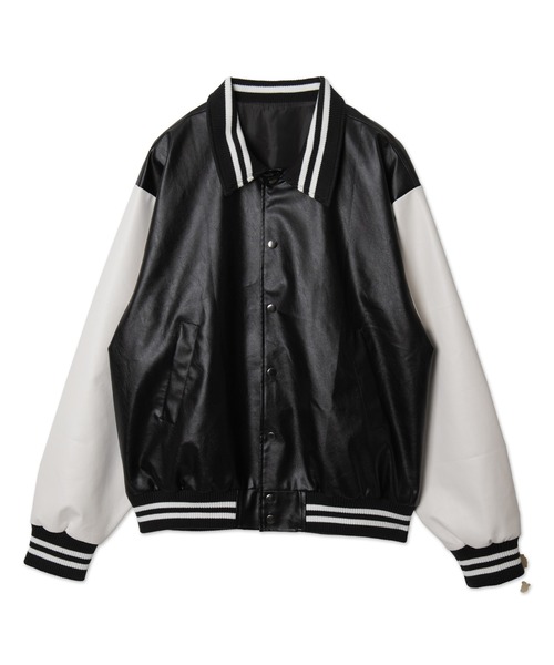スタジャン 合皮スタジアムジャンパー レディース メンズ : ZOZOTOWN