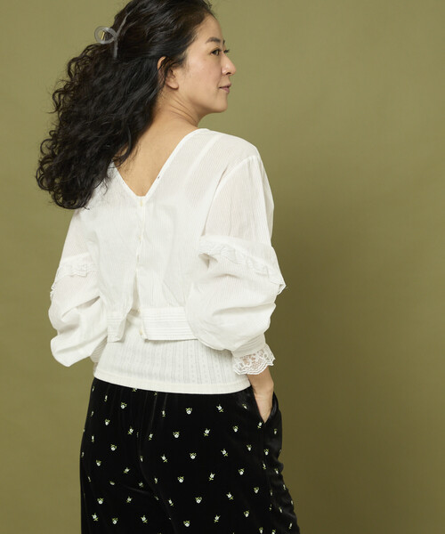 Freada（フリーダ） ブラウス シャツ インド レースブラウス