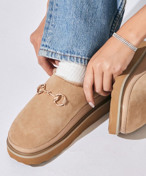 MOHI（モヒ） サンダル Bit サボ ファーサンダル レディース